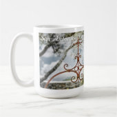 Mission Espada, Symbolismus, Tasse des Kaffees (Links)