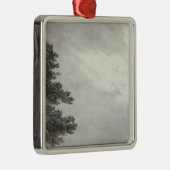 Mission in Kalifornien Silbernes Ornament (Rechts)