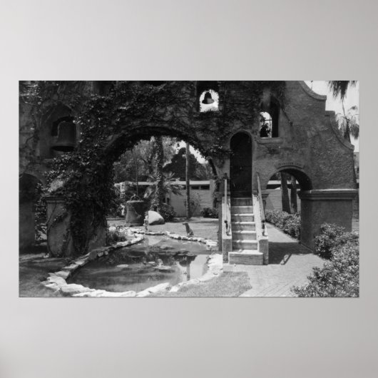 Mission Inn Courtyard of Riverside, CA Fotograp Poster (Vorne)
