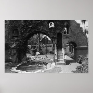 Mission Inn Innenhof von Riverside, CA Fotografie Poster
