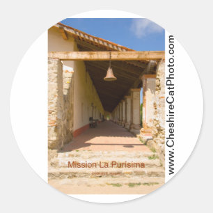 Mission La Purísima California Produkte Runder Aufkleber