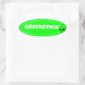 Mission Mars Ovaler Aufkleber (Tasche)