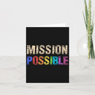 Mission Mögliche Motivierend Inspirationsschule Karte