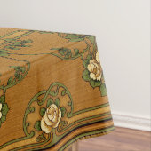 Mission oder Art Nouveau Style Rose Bouquets Friez Tischdecke (Beispiel)