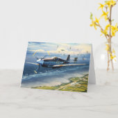 Mission Over Normandie von William S. Phillips Karte (Gelbe Blume)