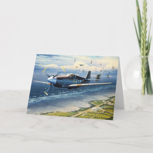 Mission Over Normandie von William S. Phillips Karte (Vorderseite)