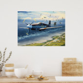 Mission Over Normandie von William S. Phillips Poster (Küche)