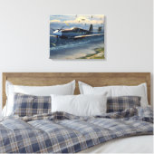 Mission Over Normandie von William S. Phillips Pri Leinwanddruck (Insitu (Schlafzimmer))