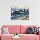 Mission Over Normandie von William S. Phillips Pri Leinwanddruck (Insitu (Wohnzimmer))