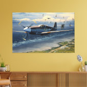 Mission Over Normandie von William S. Phillips Pri Leinwanddruck (Insitu (Wohnzimmer))