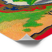 Mission Peach Label Poster (Ecke)