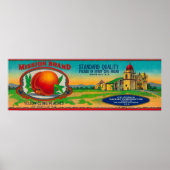 Mission Peach Label Poster (Vorne)