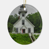 Mission Point Lighthouse Keramik Ornament (Links)