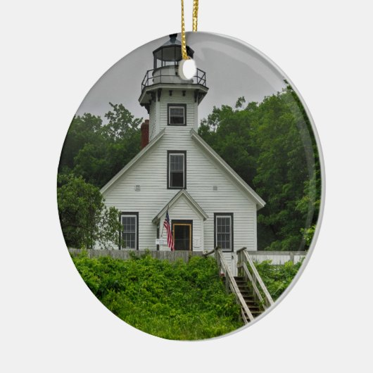Mission Point Lighthouse Keramik Ornament (Links)