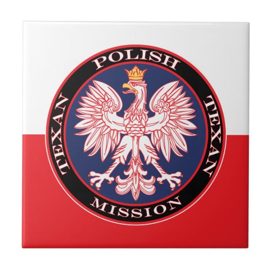 Mission Polnisch Texan Fliese (Vorderseite)