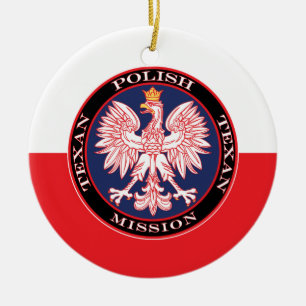 Mission Polnisch Texan Keramik Ornament