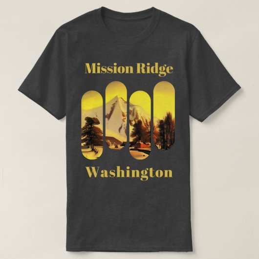Mission Ridge ski Washington T-Shirt (Design vorne)
