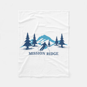 Mission Ridge Washington Skigebiet Skifahren Skifa Fleecedecke