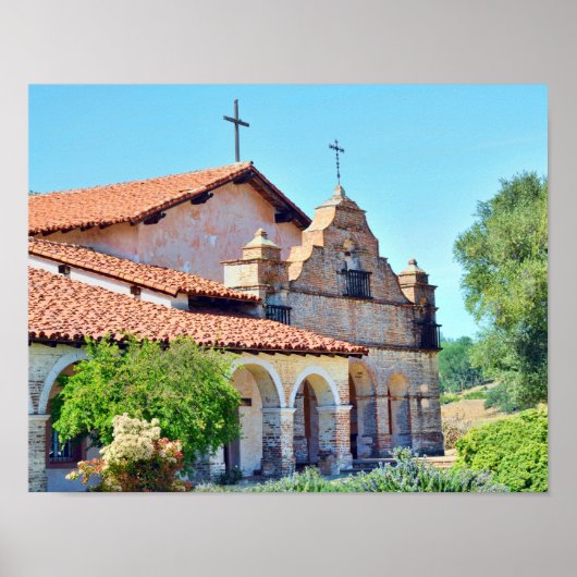 Mission San Antonio in Kalifornien Poster (Vorne)