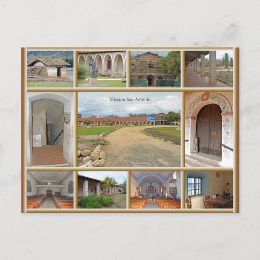 Mission San Antonio Postkarte (Vorderseite)
