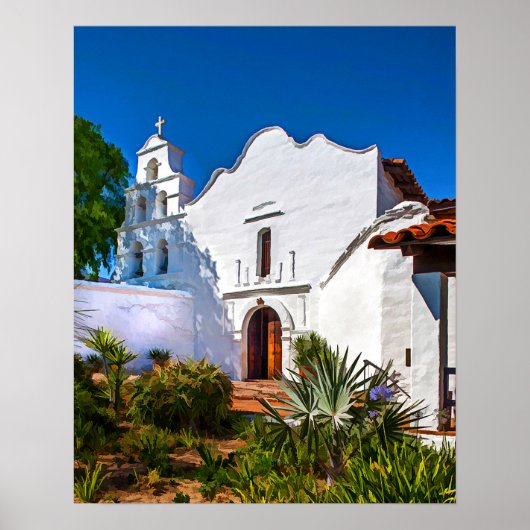 Mission SAN DIEGO de Alcala Kalifornien Poster (Vorne)