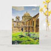 Mission San José in San Antonio, Texas Karte (Gelbe Blume)