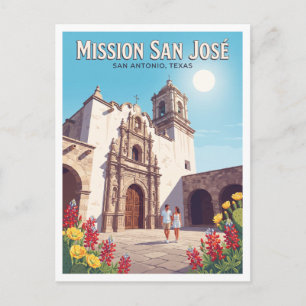 Mission San José San Antonio Texas Postkarte