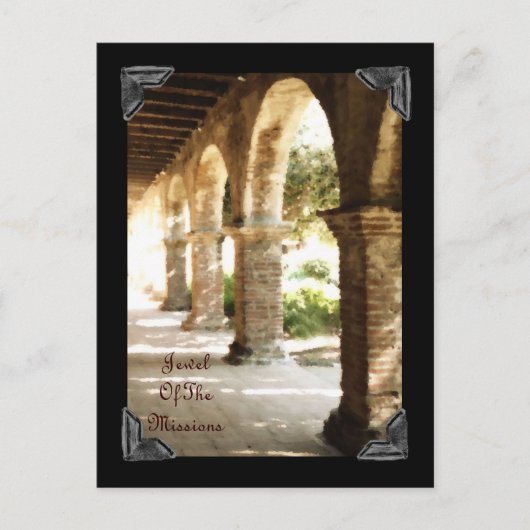 Mission San Juan Capistrano Arches Postkarte (Vorderseite)