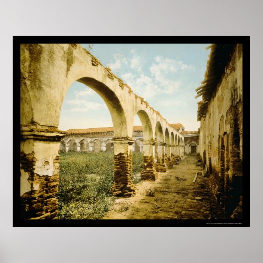 Mission San Juan Capistrano, CA 1899 Poster (Vorne)