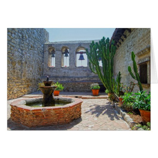 Mission San Juan Capistrano Courtyard (Vorderseite (Horizontal))
