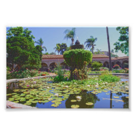 Mission San Juan Capistrano Water Lilies, Kalif Fotodruck