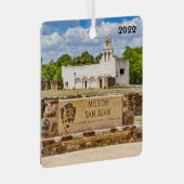 Mission San Juan, Square Metal Ornament (Vorderseite Rechts)