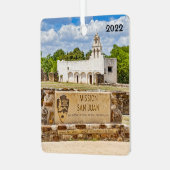 Mission San Juan, Square Metal Ornament (Vorderseite links)