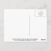 Mission San Luis Obispo Postkarte (Rückseite)