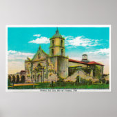 Mission San Luis, Rey de Francia Oceanside, CA Poster (Vorne)