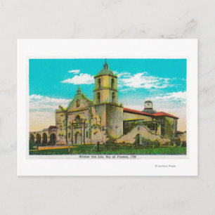 Mission San Luis, Rey de Francia Oceanside, CA Postkarte