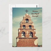 Mission San Miguel Arcangel Postkarte (Vorne/Hinten)