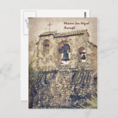 Mission San Miguel Arcangel Postkarte (Vorne/Hinten)