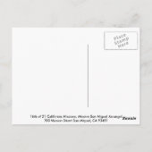 Mission San Miguel Postkarte (Rückseite)