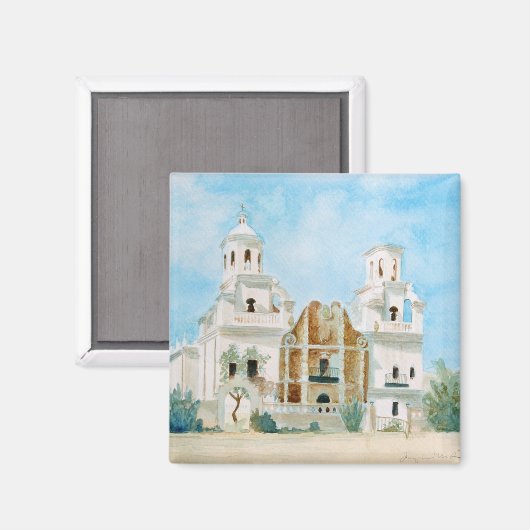 Mission San Xavier del Bac Magnet (Vorderseite/Rückseite)