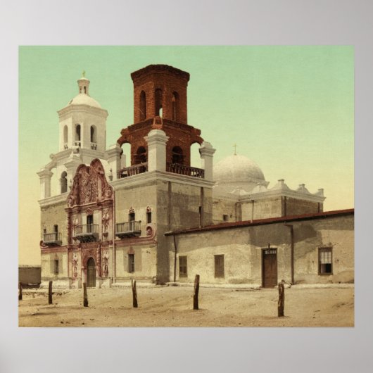 Mission San Xavier del Bac, Tucson, Arizona 1902 Poster (Vorne)