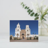 Mission San Xavier Del Bac, Tucson AZ Postkarte (Stehend Vorderseite)
