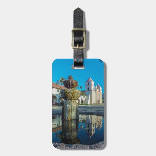 Mission Santa Barbara Gepäckanhänger (Vorderseite vertikal)