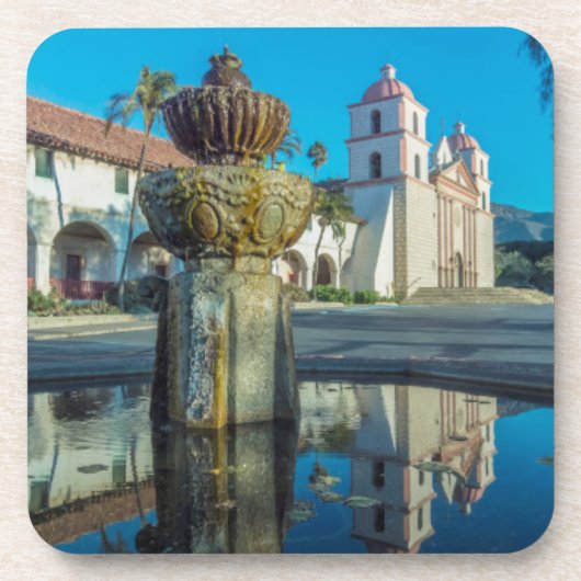 Mission Santa Barbara Getränkeuntersetzer (Vorderseite)