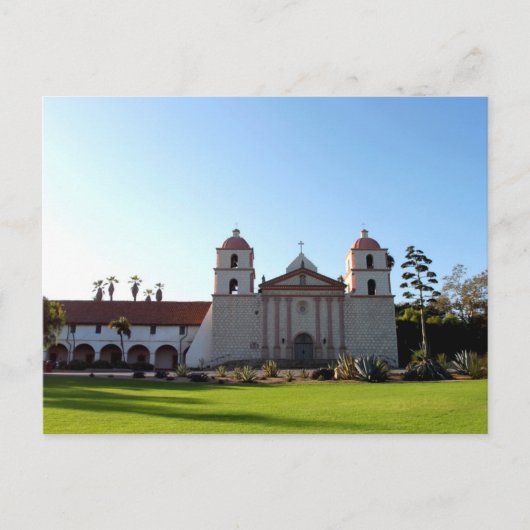 Mission Santa Barbara Postkarte (Vorderseite)