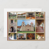 Mission Santa Barbara Postkarte (Vorne/Hinten)