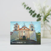 Mission Santa Barbara Postkarte (Stehend Vorderseite)
