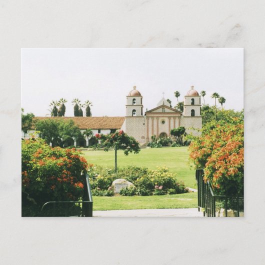 Mission Santa Barbara Postkarte (Vorderseite)