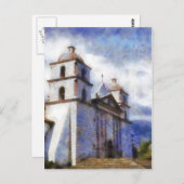 Mission Santa Barbara Postkarte (Vorne/Hinten)