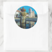 Mission Santa Barbara Runder Aufkleber (Tasche)